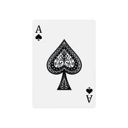 Customizable deck of playing cards showing the Ace of Spades on a white background.