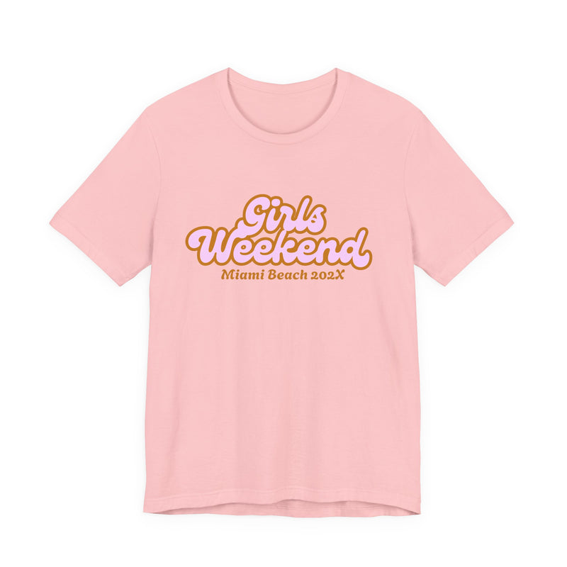 "Girls Weekend" Retro T-Shirt Customizable City & Year