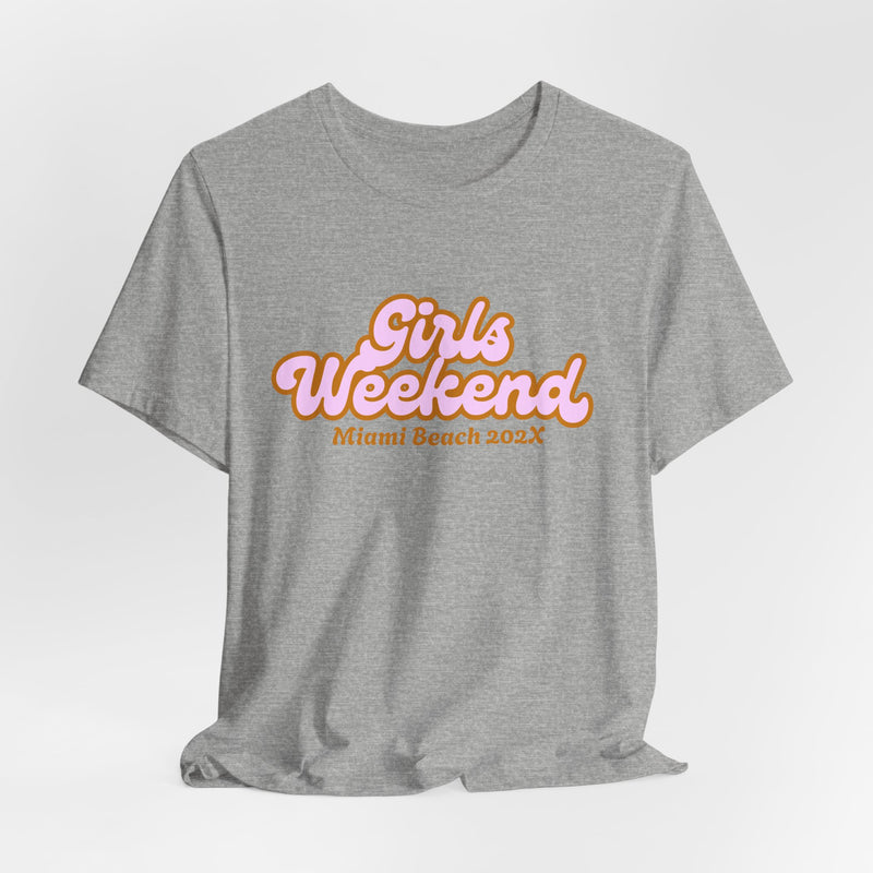 "Girls Weekend" Retro T-Shirt Customizable City & Year
