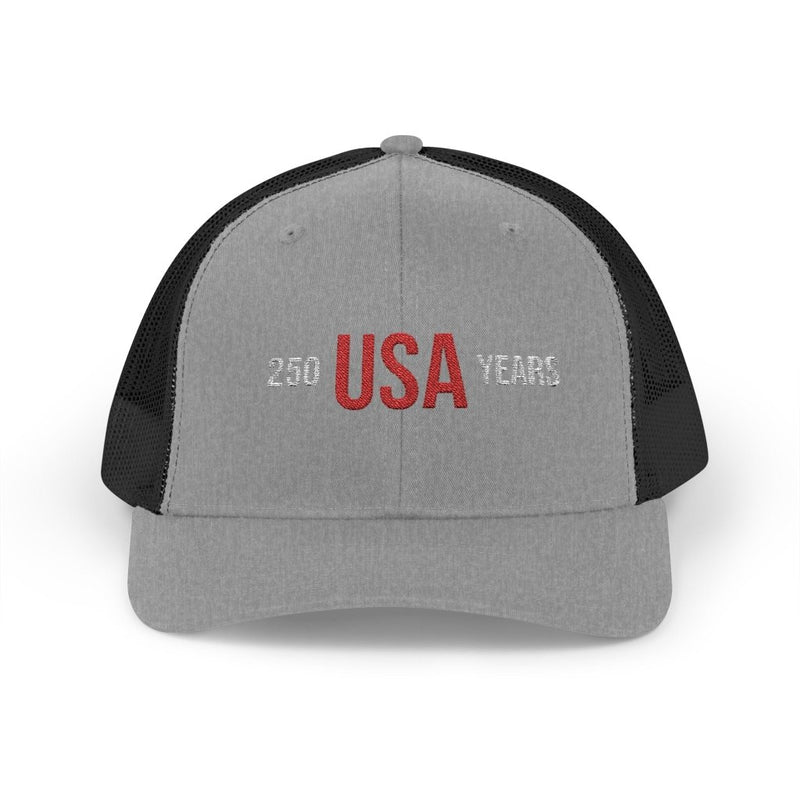 "250 Years USA" Embroidered Snapback Trucker Hat Cap - Hats | The Party Framework
