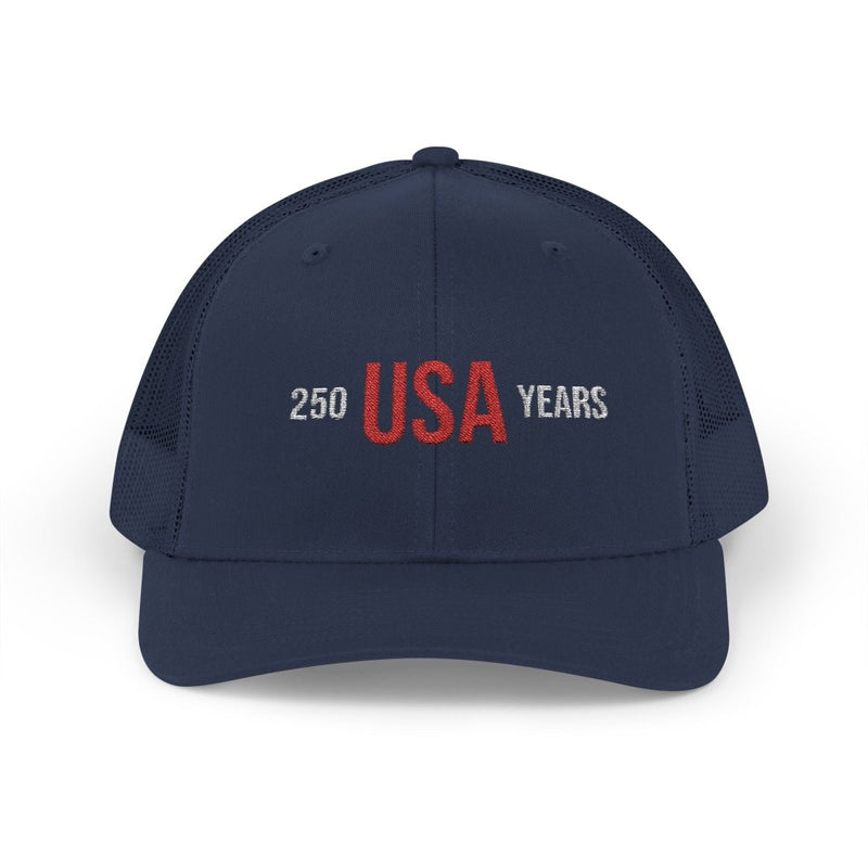 "250 Years USA" Embroidered Snapback Trucker Hat Cap - Hats | The Party Framework