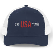 "250 Years USA" Embroidered Snapback Trucker Hat Cap - Hats | The Party Framework