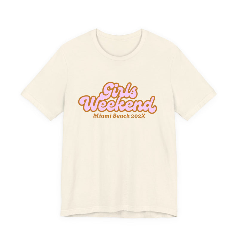 "Girls Weekend" Retro T-Shirt Customizable City & Year