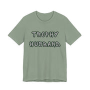 Sage green t-shirt with 'Faith Over Fear' text and cross on a white background