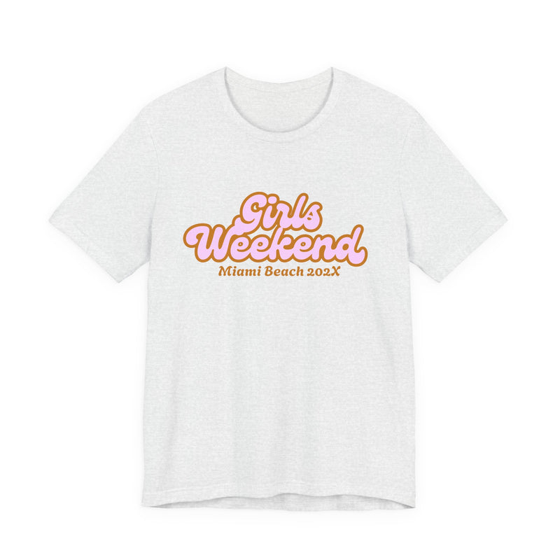 "Girls Weekend" Retro T-Shirt Customizable City & Year