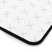 Corner of a customizable desk mat image with a "your image here" placeholder on a white background.