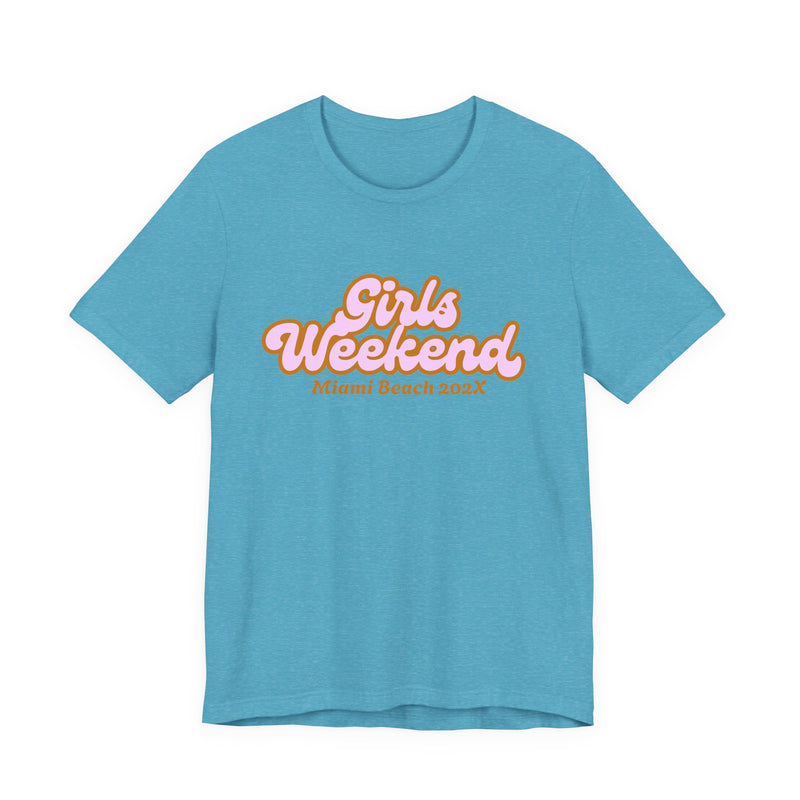 "Girls Weekend" Retro T-Shirt Customizable City & Year