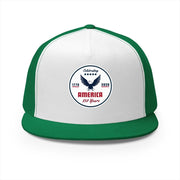 "Celebrating America 250 Years" Flat Bill Trucker Hat Cap - Hats | The Party Framework