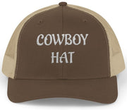 "Cowboy Hat" Embroidered Snapback Trucker Hat Cap - Hats | The Party Framework