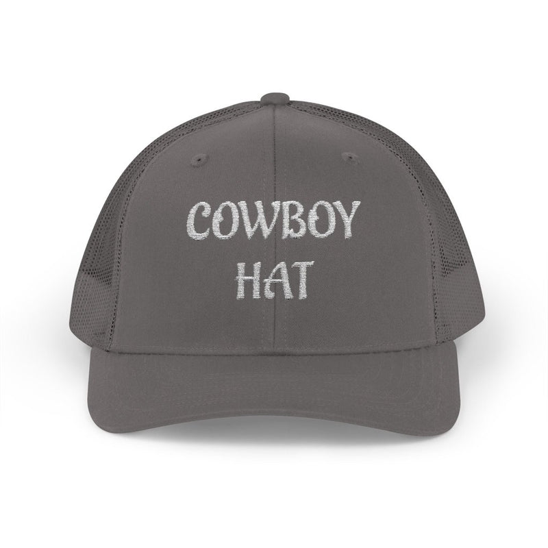 "Cowboy Hat" Embroidered Snapback Trucker Hat Cap - Hats | The Party Framework