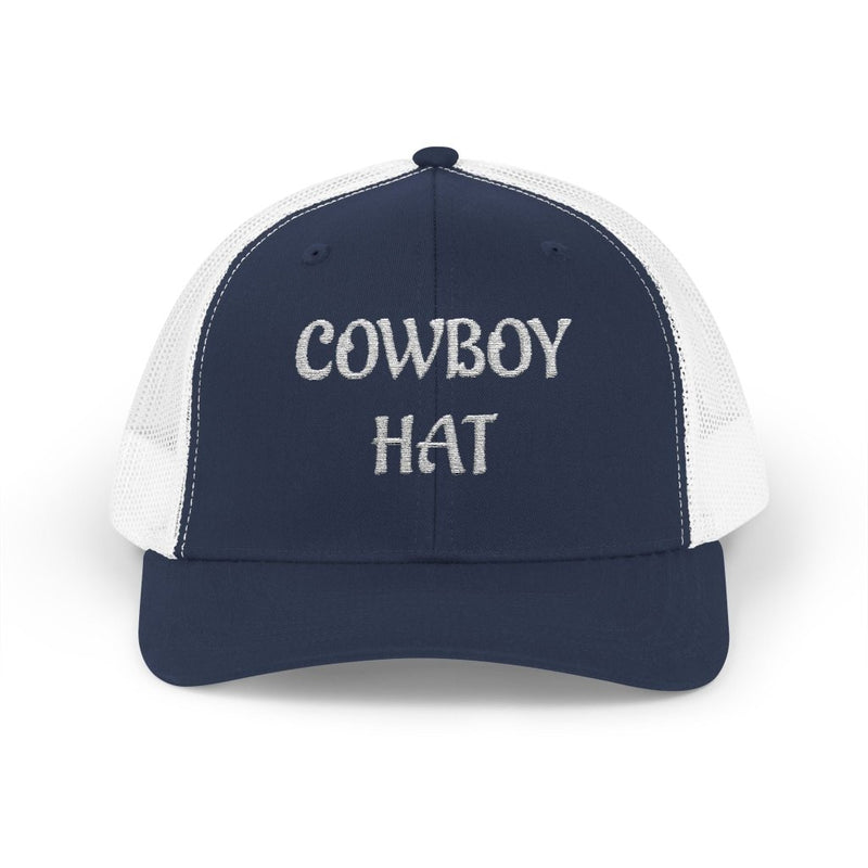 "Cowboy Hat" Embroidered Snapback Trucker Hat Cap - Hats | The Party Framework