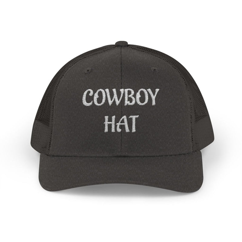 "Cowboy Hat" Embroidered Snapback Trucker Hat Cap - Hats | The Party Framework