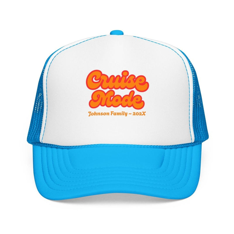 "Cruise Mode" Customizable Family or Group Cruise Trucker Hat - Hats | The Party Framework
