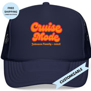 "Cruise Mode" Customizable Family or Group Cruise Trucker Hat - Hats | The Party Framework