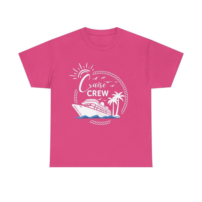 Customizable "Cruise Crew" T-Shirt with Group or Family Name - T-Shirt | The Party Framework