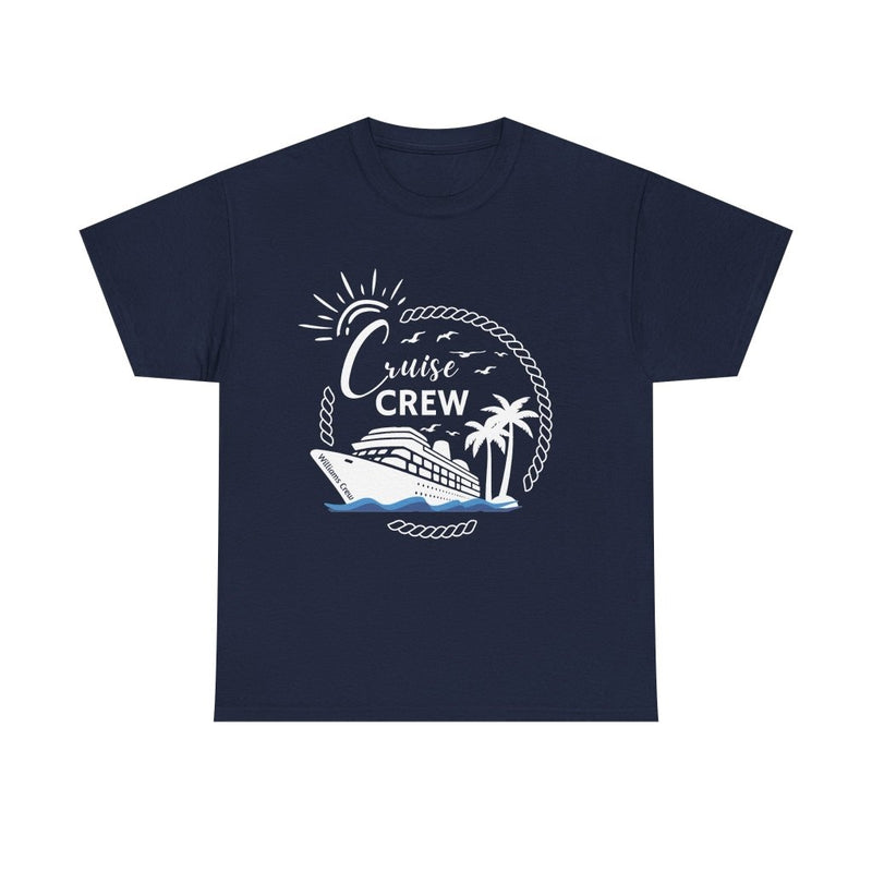 Customizable "Cruise Crew" T-Shirt with Group or Family Name - T-Shirt | The Party Framework