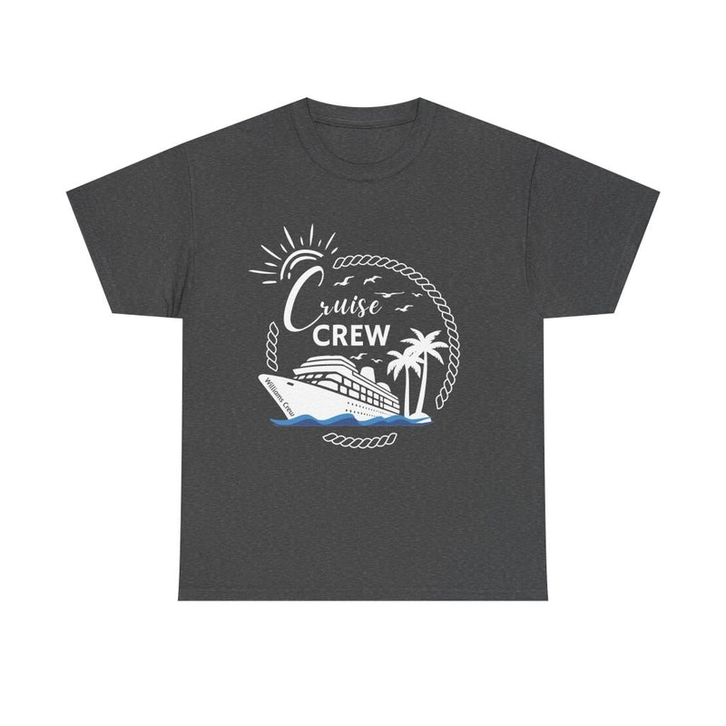Customizable "Cruise Crew" T-Shirt with Group or Family Name - T-Shirt | The Party Framework