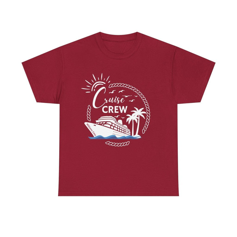 Customizable "Cruise Crew" T-Shirt with Group or Family Name - T-Shirt | The Party Framework