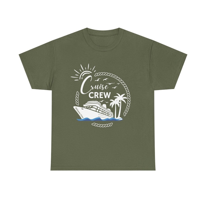 Customizable "Cruise Crew" T-Shirt with Group or Family Name - T-Shirt | The Party Framework