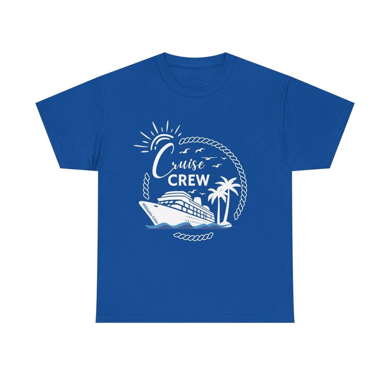 Customizable "Cruise Crew" T-Shirt with Group or Family Name - T-Shirt | The Party Framework