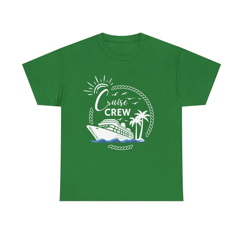 Customizable "Cruise Crew" T-Shirt with Group or Family Name - T-Shirt | The Party Framework