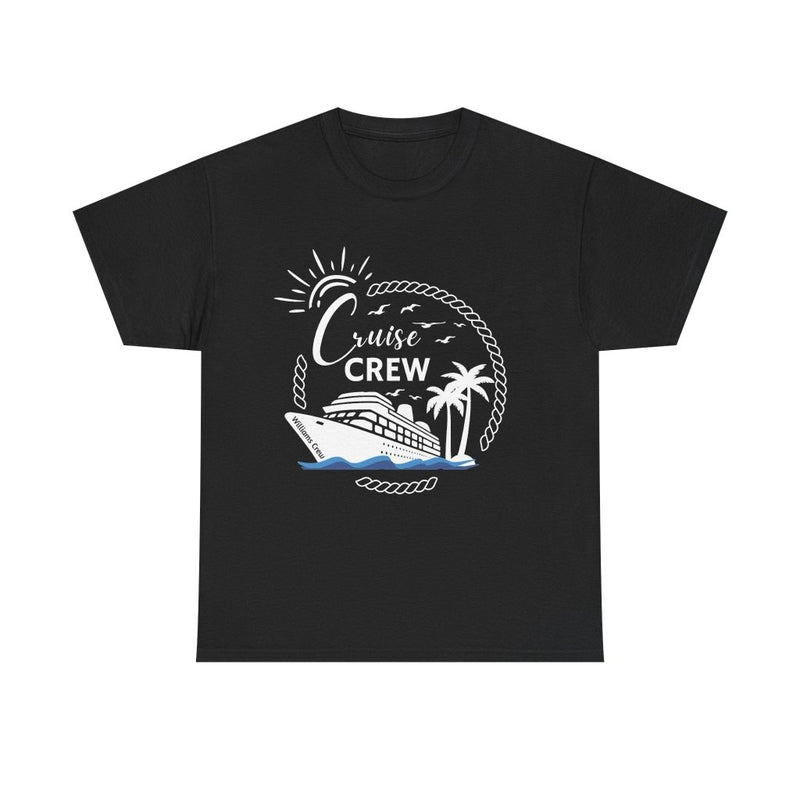 Customizable "Cruise Crew" T-Shirt with Group or Family Name - T-Shirt | The Party Framework