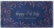 Customizable Patriotic Message On Horizontal Matte Banner | Multiple Sizes - Signs & Banners | The Party Framework