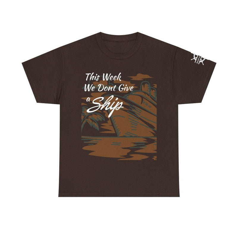 Don't Give A Ship! Personalized Cruise T-Shirt | Custom Sleeve - T-Shirt | The Party Framework