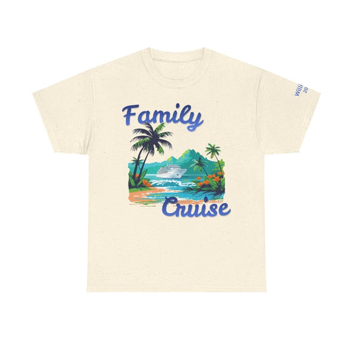 Family Cruise Group T-Shirt | Personalized Name on Shoulder - T-Shirt | The Party Framework