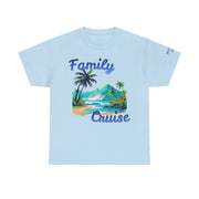 Family Cruise Group T-Shirt | Personalized Name on Shoulder - T-Shirt | The Party Framework