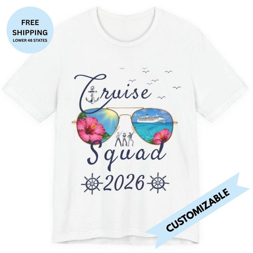 Family or Group Cruise Squad T-Shirt with Customizable Year - T-Shirt | The Party Framework