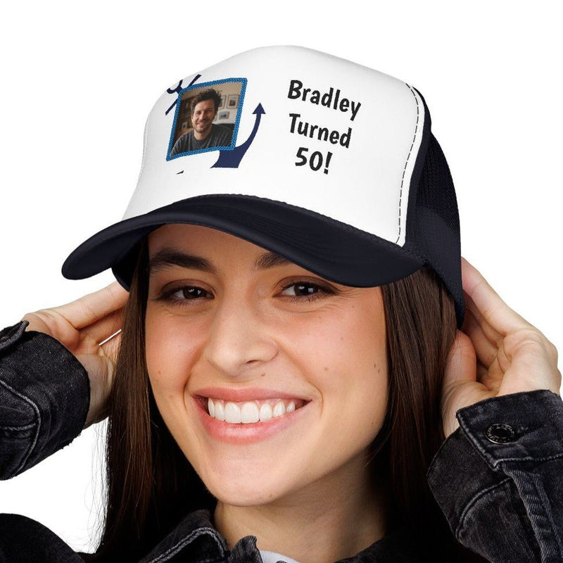 Fully Customizable Cruise Hat | Photo + 3 Lines of Text - Hats | The Party Framework