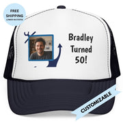 Fully Customizable Cruise Hat with Photo + 3 Lines of Text - Hats | The Party Framework