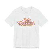 "Girls Weekend" Retro T-Shirt Customizable City & Year - T-Shirt | The Party Framework