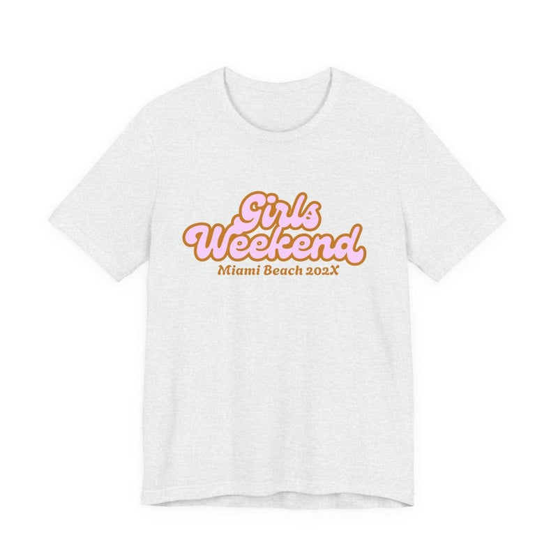 "Girls Weekend" Retro T-Shirt Customizable City & Year - T-Shirt | The Party Framework