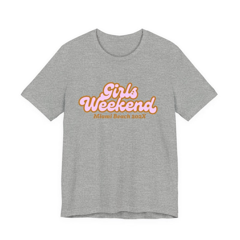 "Girls Weekend" Retro T-Shirt Customizable City & Year - T-Shirt | The Party Framework