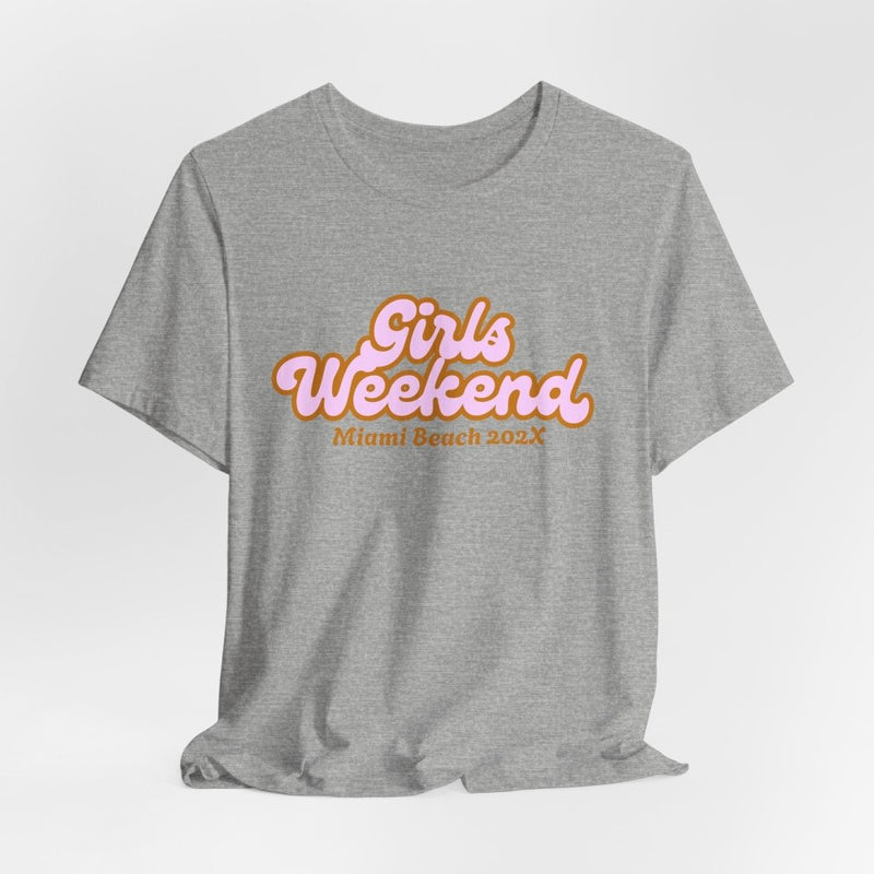"Girls Weekend" Retro T-Shirt Customizable City & Year - T-Shirt | The Party Framework