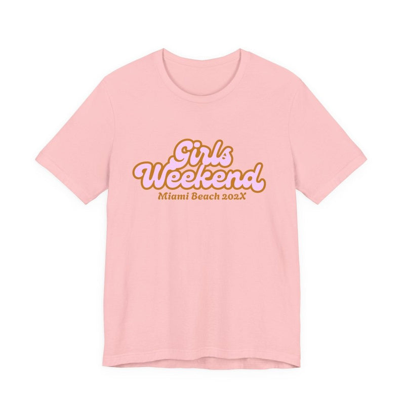 "Girls Weekend" Retro T-Shirt Customizable City & Year - T-Shirt | The Party Framework