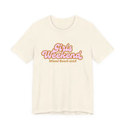 "Girls Weekend" Retro T-Shirt Customizable City & Year - T-Shirt | The Party Framework