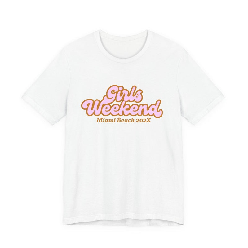 "Girls Weekend" Retro T-Shirt Customizable City & Year - T-Shirt | The Party Framework