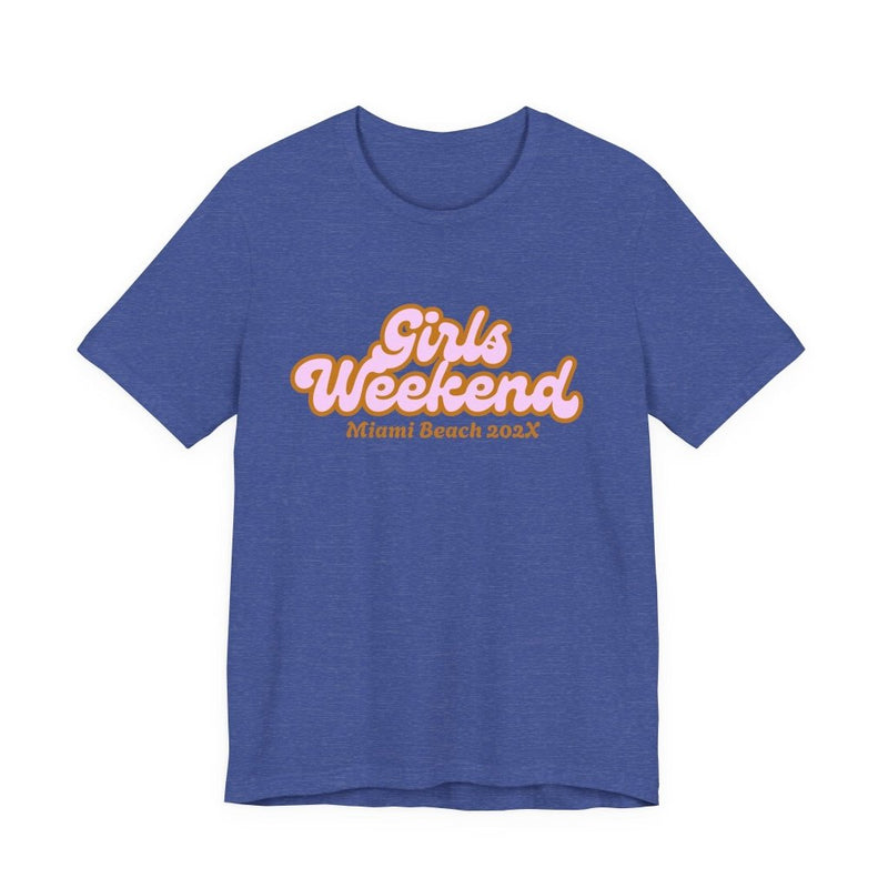 "Girls Weekend" Retro T-Shirt Customizable City & Year - T-Shirt | The Party Framework