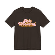 "Girls Weekend" Retro T-Shirt Customizable City & Year - T-Shirt | The Party Framework