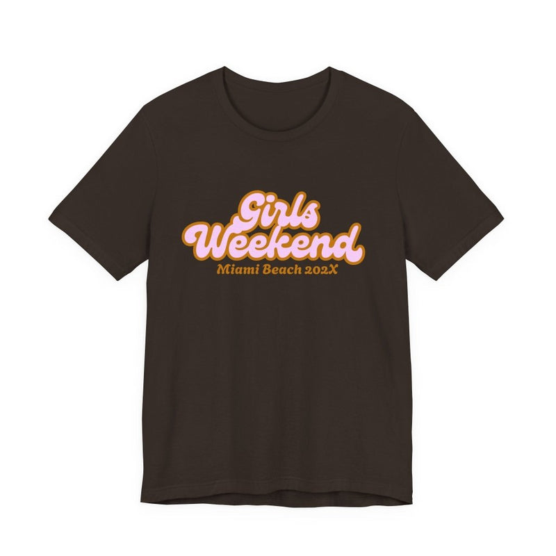"Girls Weekend" Retro T-Shirt Customizable City & Year - T-Shirt | The Party Framework