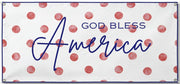 God Bless America Pink Polka Dots Horizontal Matte Banner | Multiple Sizes - Signs & Banners | The Party Framework