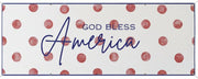 God Bless America Pink Polka Dots Horizontal Matte Banner | Multiple Sizes - Signs & Banners | The Party Framework