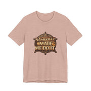 Nashville Made Me Do It Sheriff Badge T-Shirt | Funny Country Music Tee - T-Shirt | The Party Framework