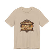 Nashville Made Me Do It Sheriff Badge T-Shirt | Funny Country Music Tee - T-Shirt | The Party Framework