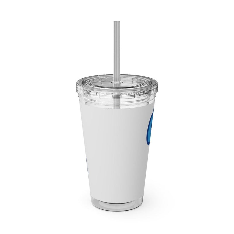 "Ocean Vibes" Customizable Family or Group 16oz Tumbler with Straw - Drinkware | The Party Framework