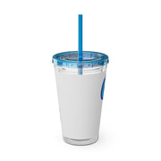 "Ocean Vibes" Customizable Family or Group 16oz Tumbler with Straw - Drinkware | The Party Framework