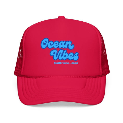 "Ocean Vibes" Customizable Family or Group Cruise Trucker Hat - Hats | The Party Framework